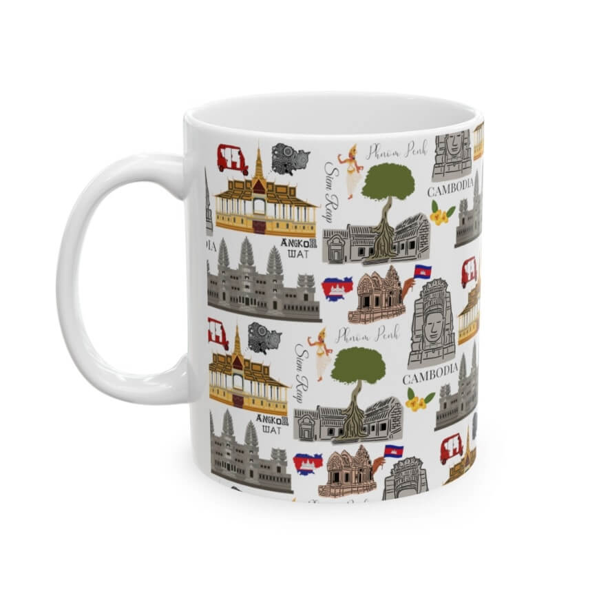 Cambodia Pattern Coffee Mug