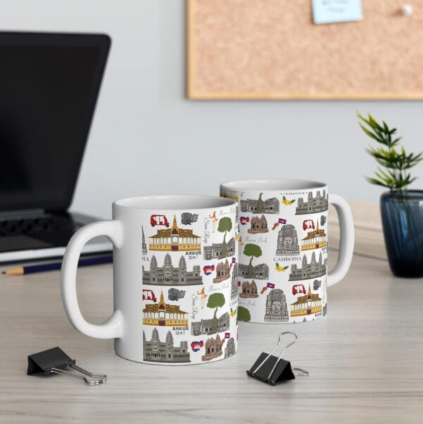 Cambodia Pattern Coffee Mug - Image 4