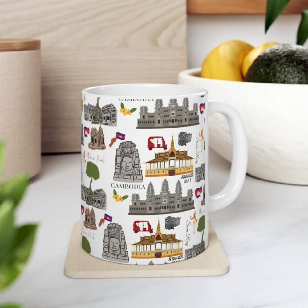 Cambodia Pattern Coffee Mug