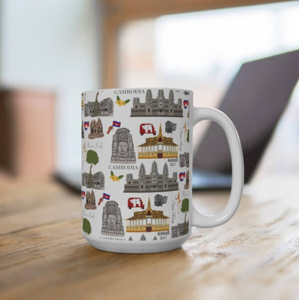 Cambodia Pattern Coffee Mug - Image 6