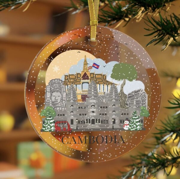 Cambodia Christmas ornament