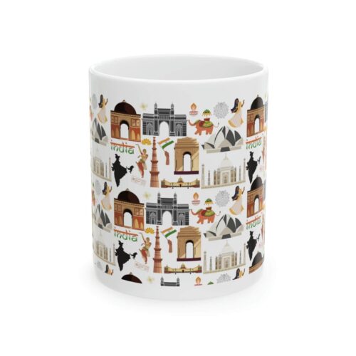 India pattern coffee mug