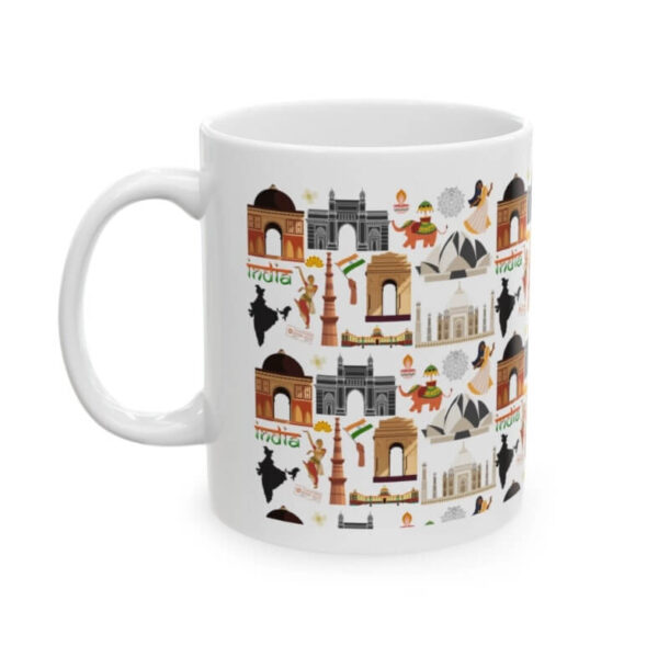 India pattern coffee mug