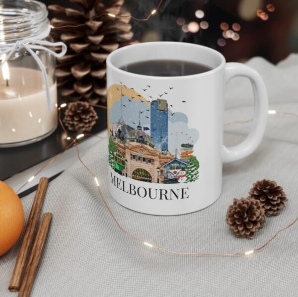 Melbourne Christmas Mug - Image 6