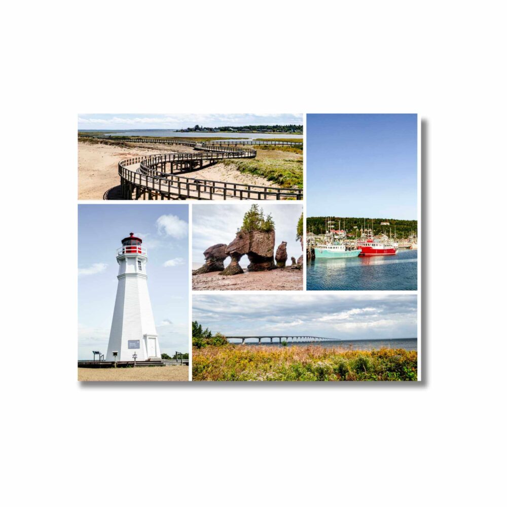 New Brunswick photo collage Postcard