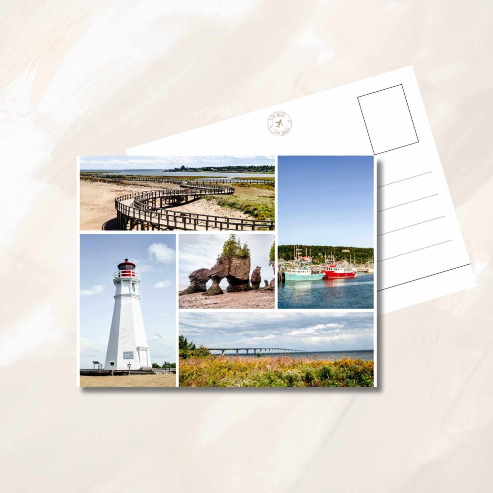 New Brunswick photo collage Postcard