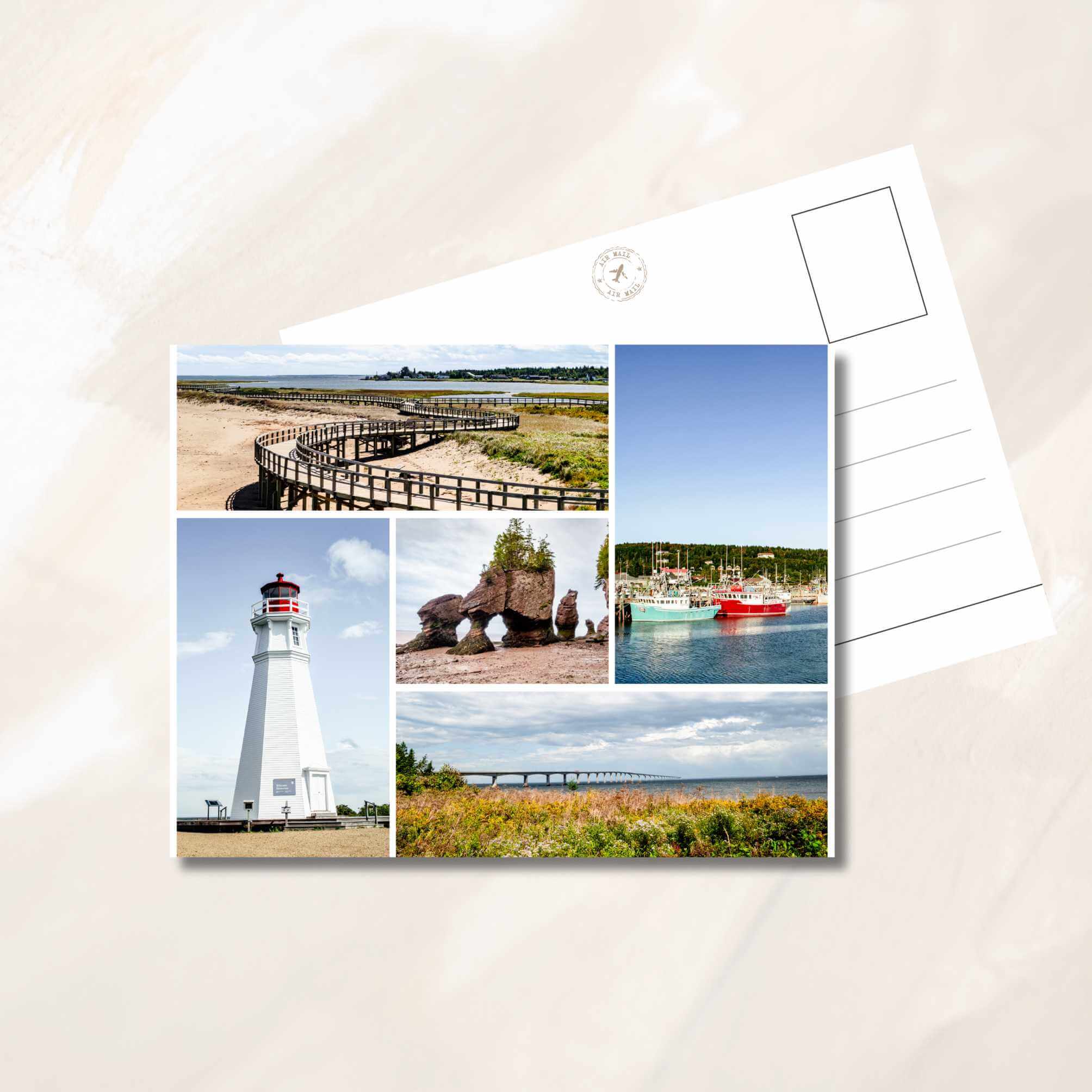 New Brunswick photo collage Postcard