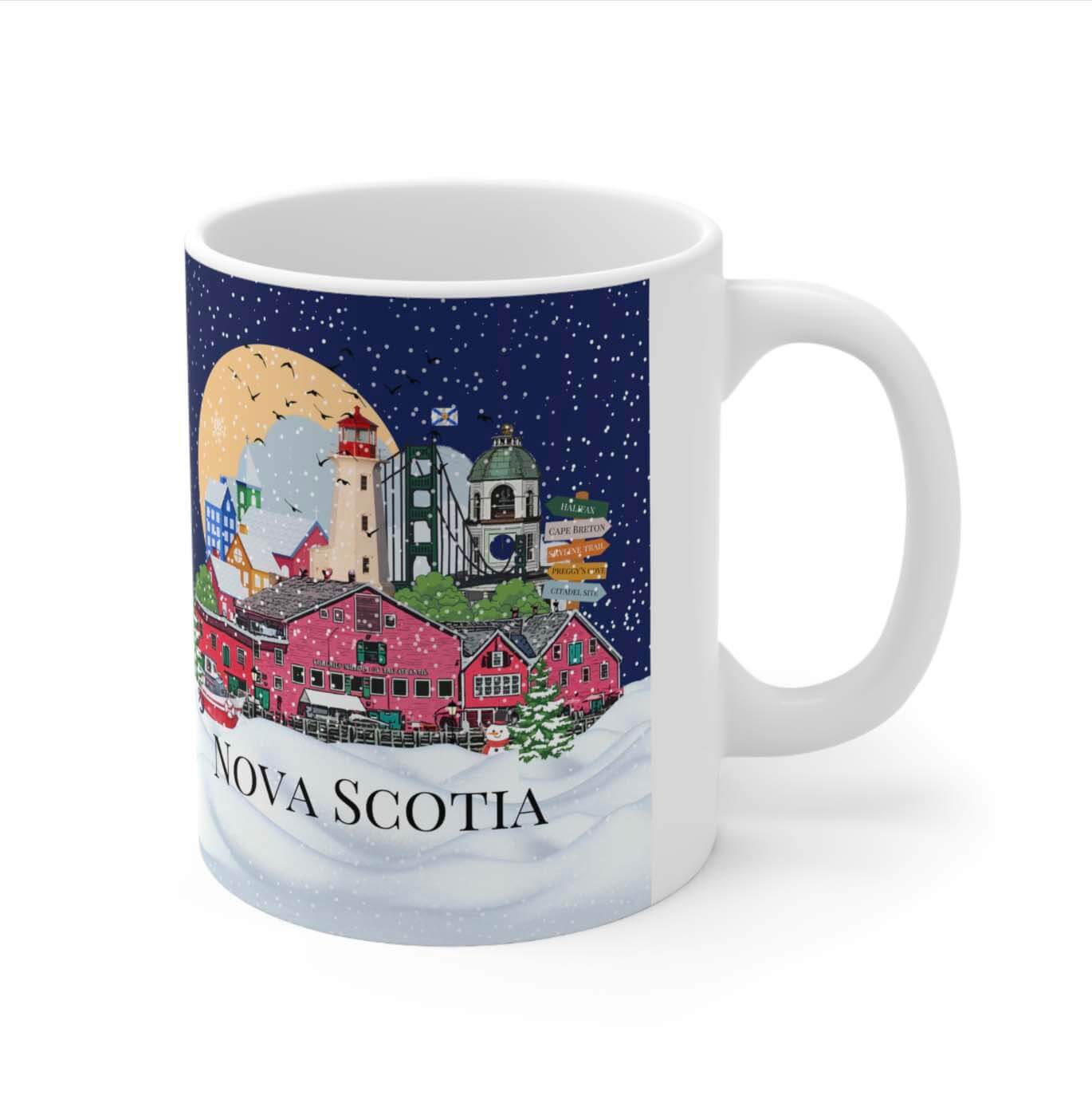 Nova Scotia Christmas Mug