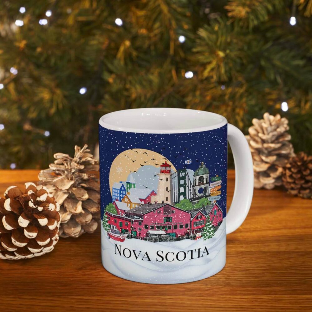Nova Scotia Christmas Mug