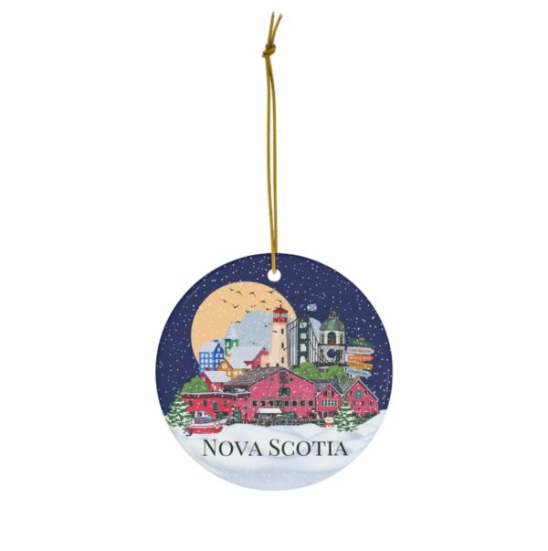 Colourful Nova Scotia Christmas ornament