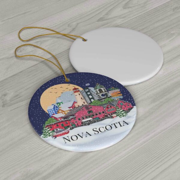 Colourful Nova Scotia Christmas ornament