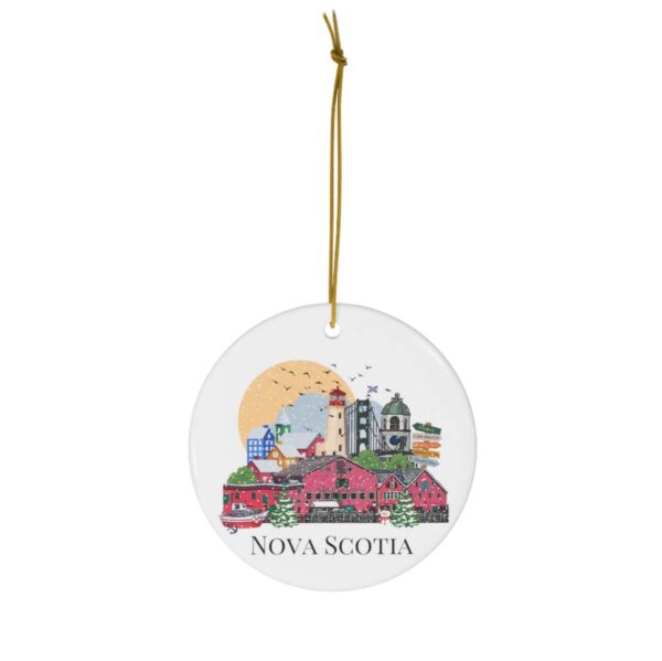 Colourful Nova Scotia Christmas ornament