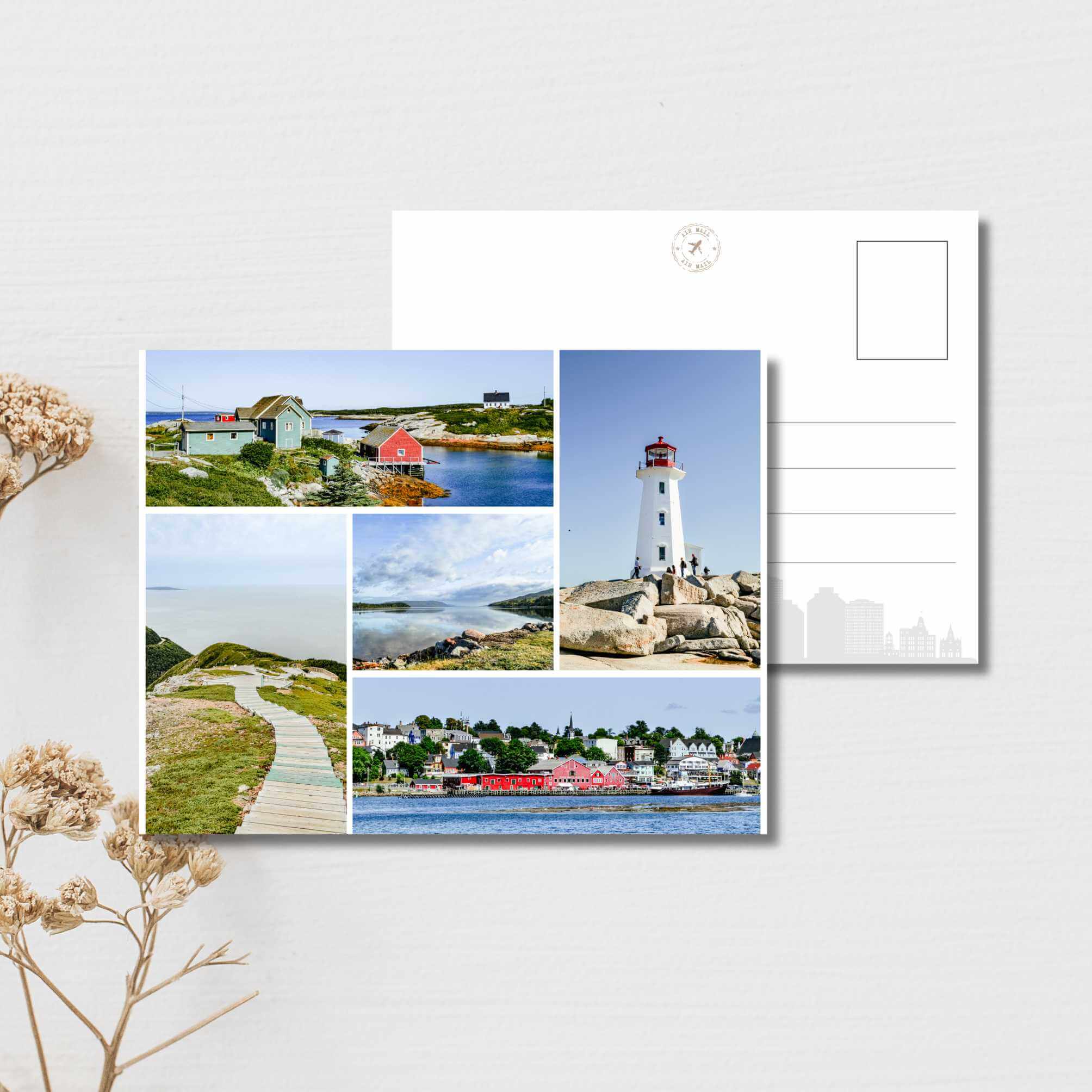 Nova Scotia photo collage Postcard