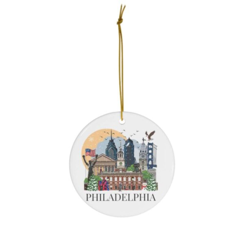 Philadelphia Christmas ornament