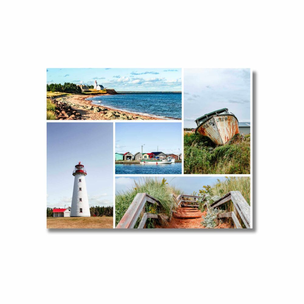 Prince Edward Island photo collage Postcard