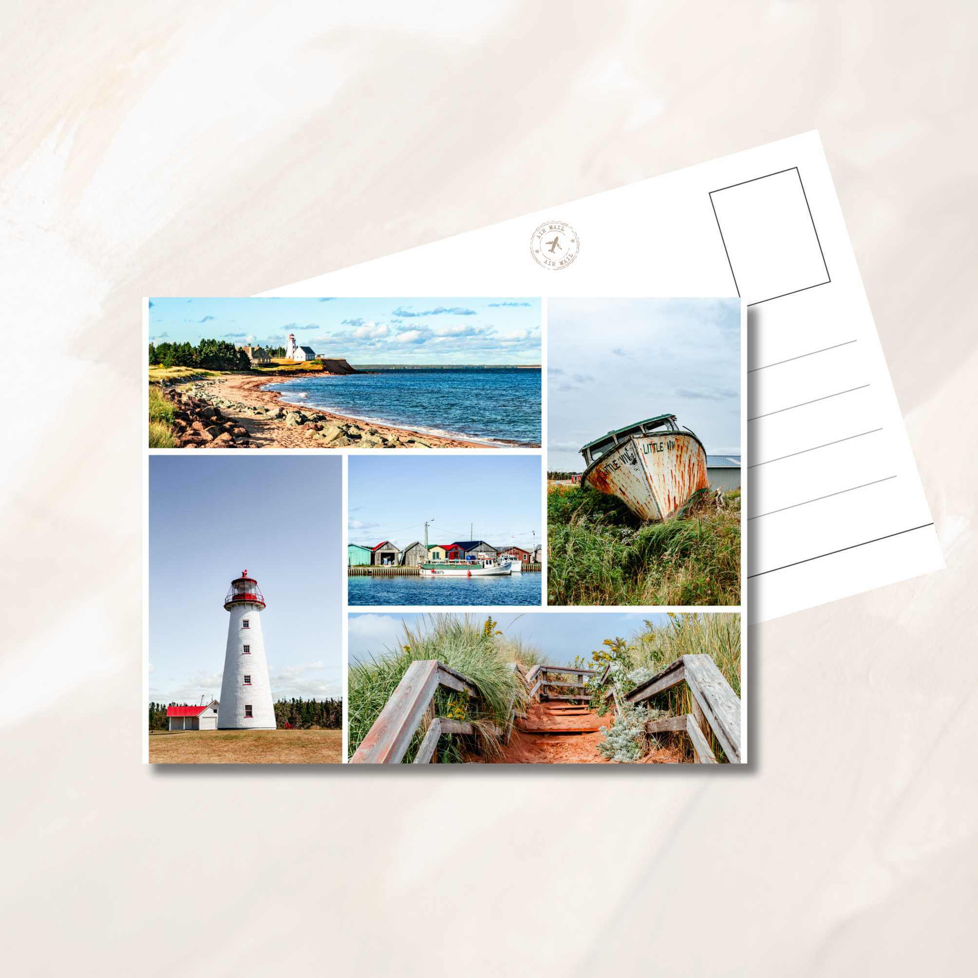Prince Edward Island photo collage Postcard