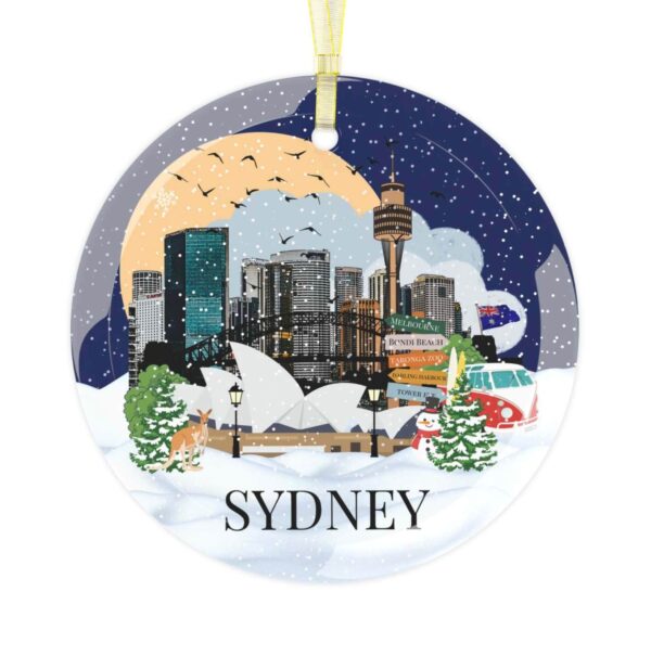 Colourful Sydney Christmas ornament