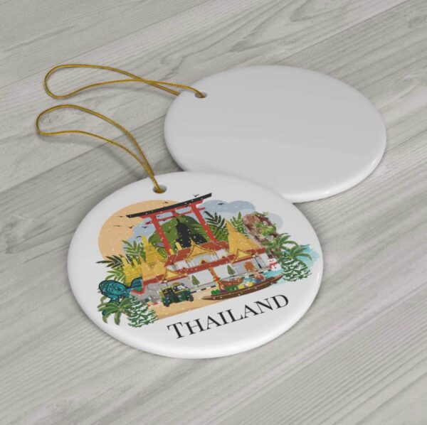 Colourful Thailand Christmas ornament