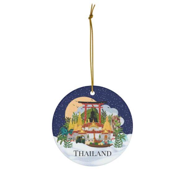 Colourful Thailand Christmas ornament