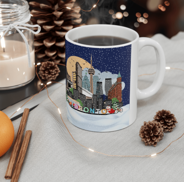 Colourful Toronto landmarks coffee mug