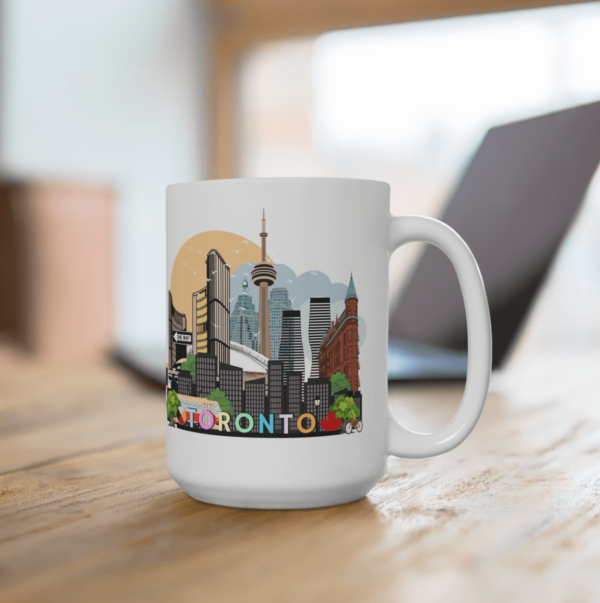 Colourful Toronto landmarks coffee mug