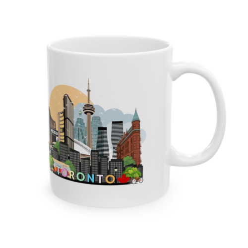 Colourful Toronto landmarks coffee mug