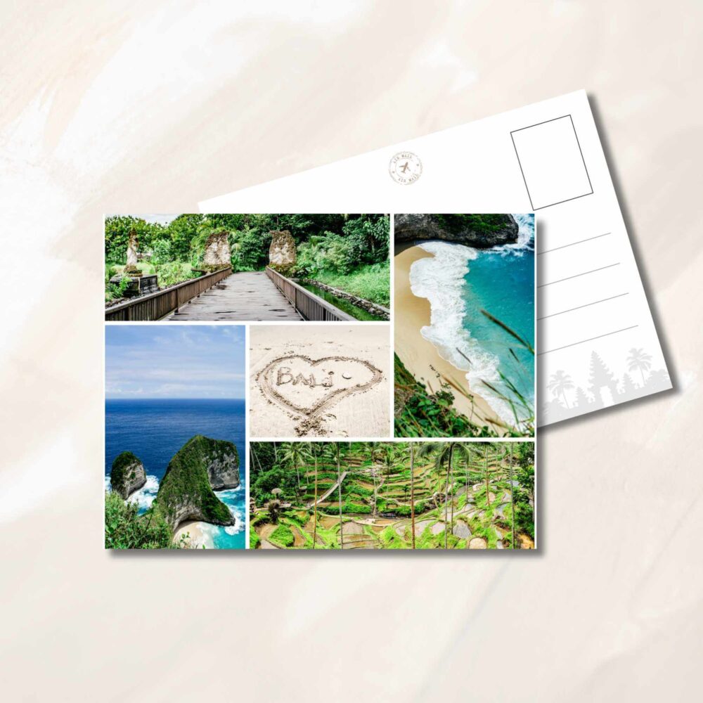 Bali photo collage Postcard