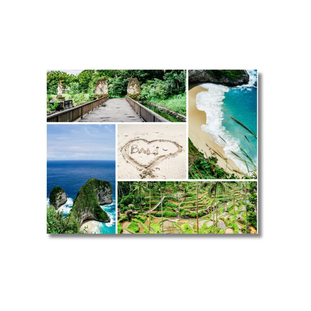 Bali photo collage Postcard