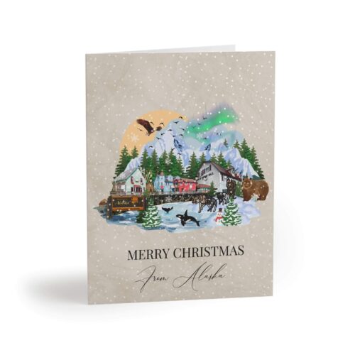 Alaska Christmas Greeting card