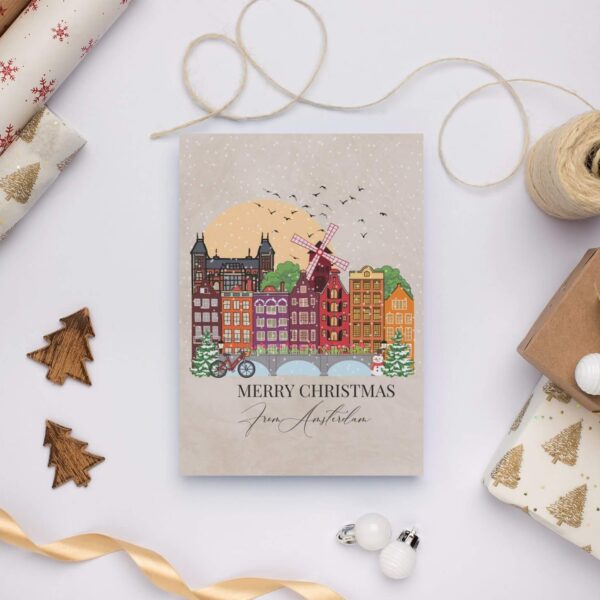 Amsterdam Christmas Greeting Card