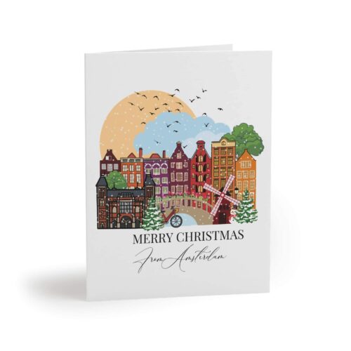 Amsterdam Christmas Greeting Card