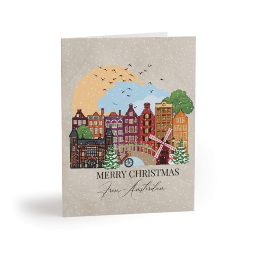 Amsterdam Christmas Greeting Card