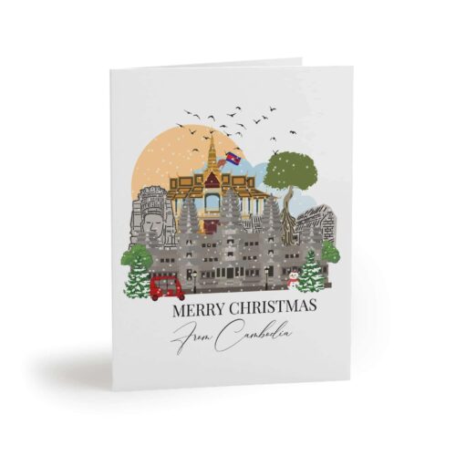 Cambodia Christmas Greeting Card