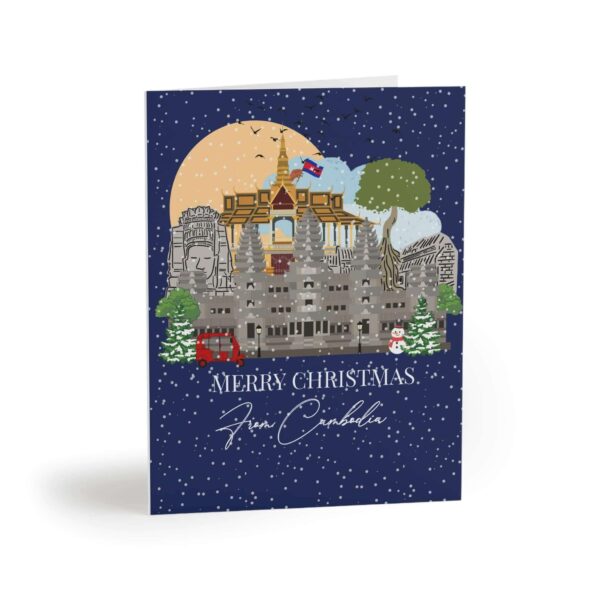 Cambodia Christmas Greeting Card