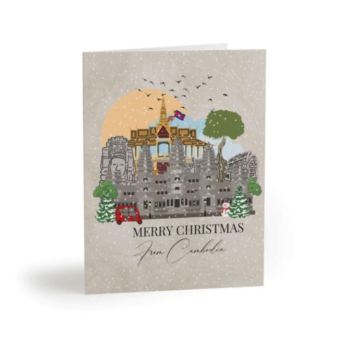 Cambodia Christmas Greeting Card