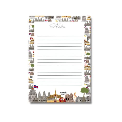 Cambodia lined notepad