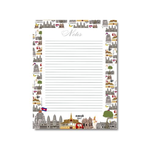 Cambodia lined notepad