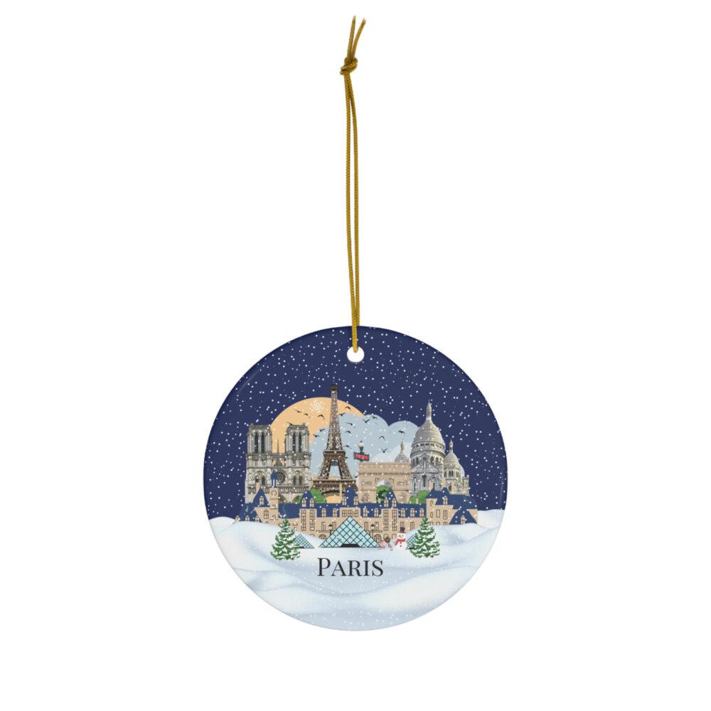 Paris Christmas ornament