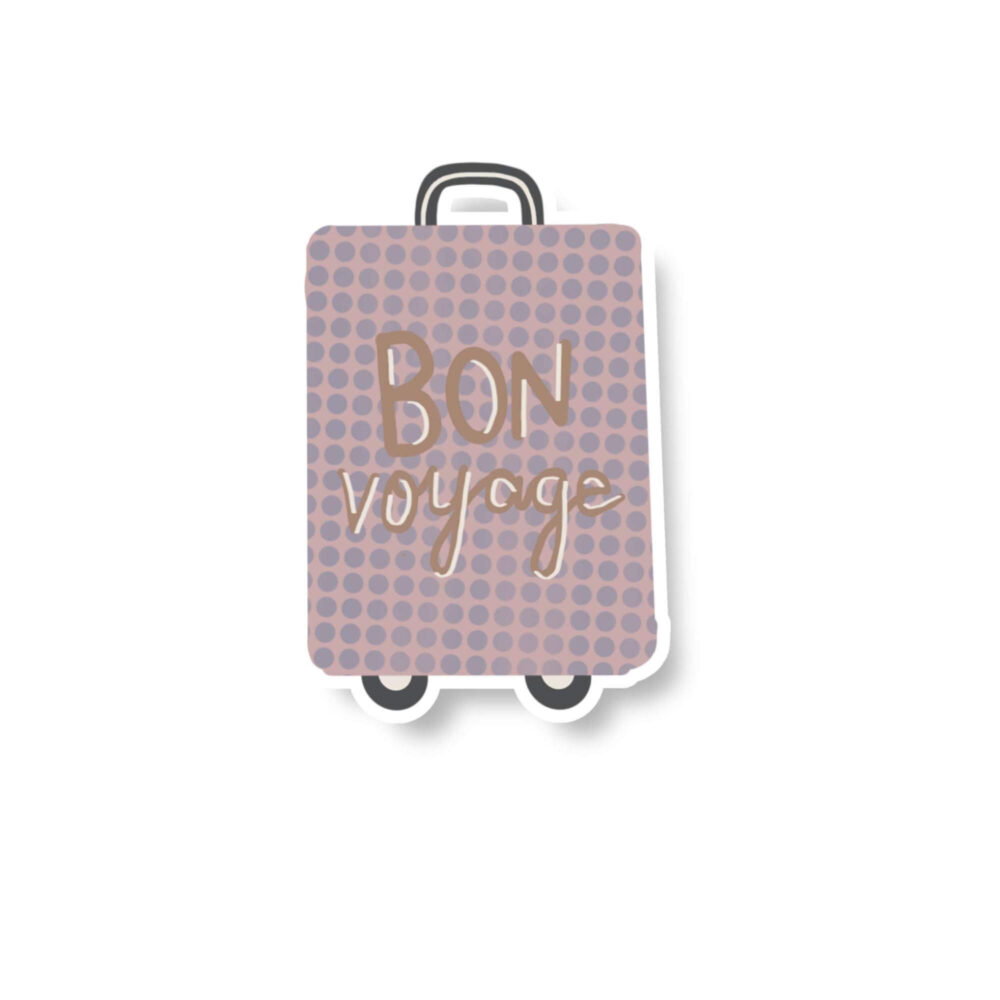 Bon Voyage Suitcase Sticker