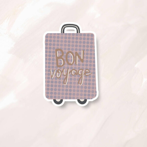 Bon Voyage Suitcase Sticker - Image 2