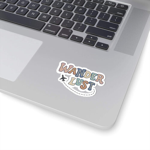 Colourful wanderlust sticker