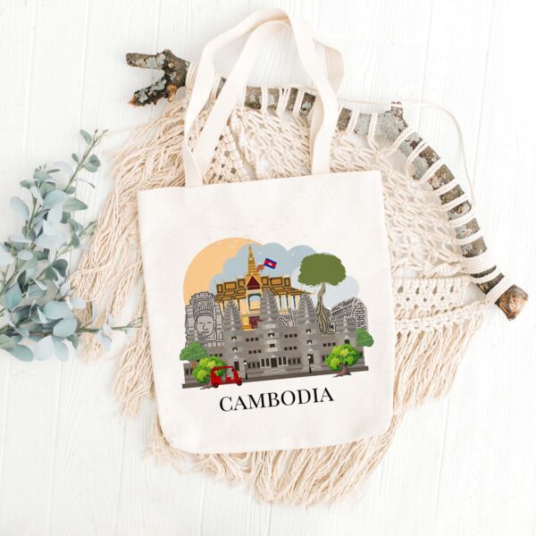 Cambodia Tote Bag - Image 3