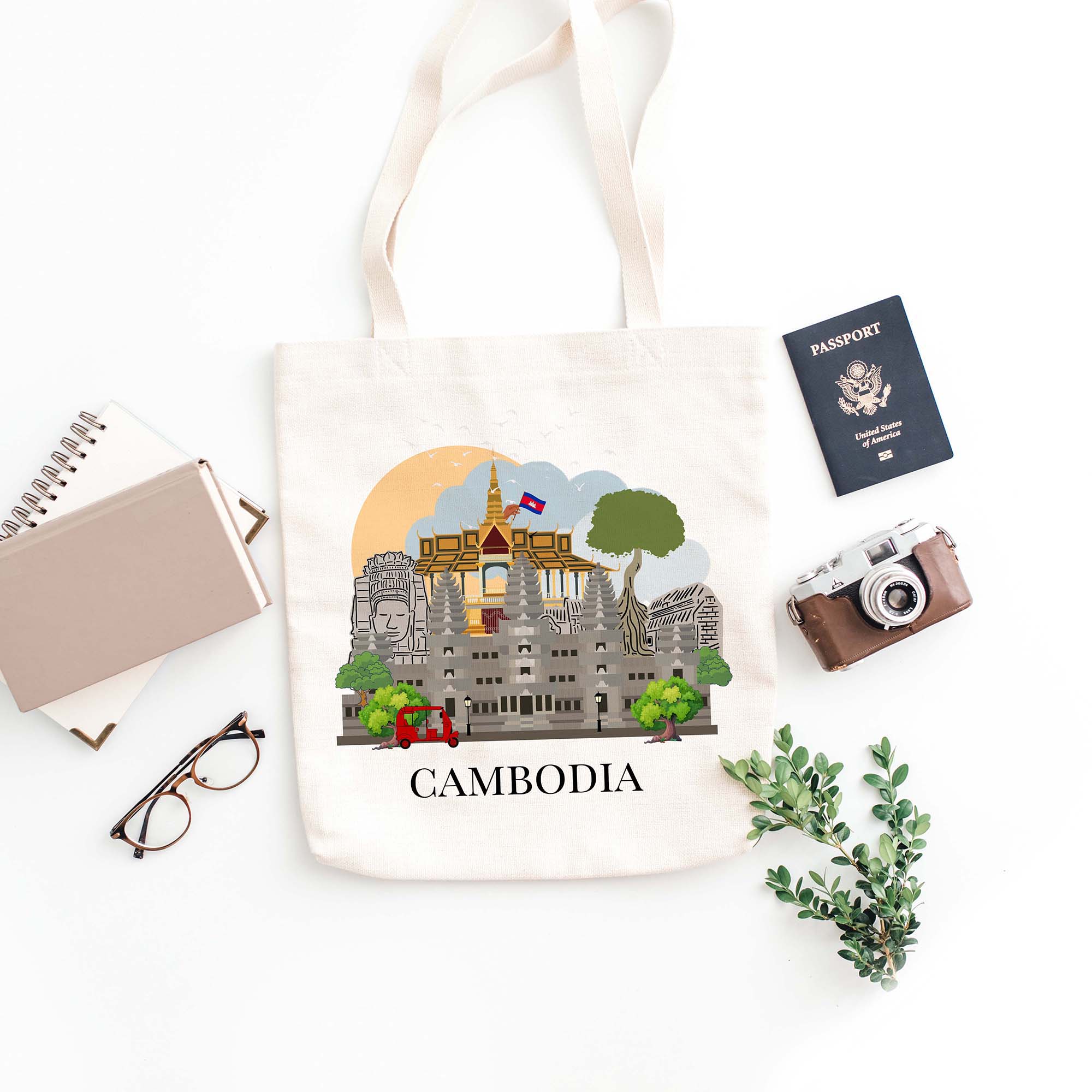 Cambodia Tote Bag