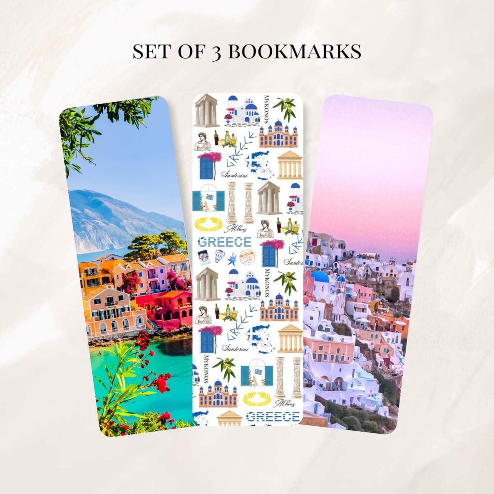 Greece bookmark set