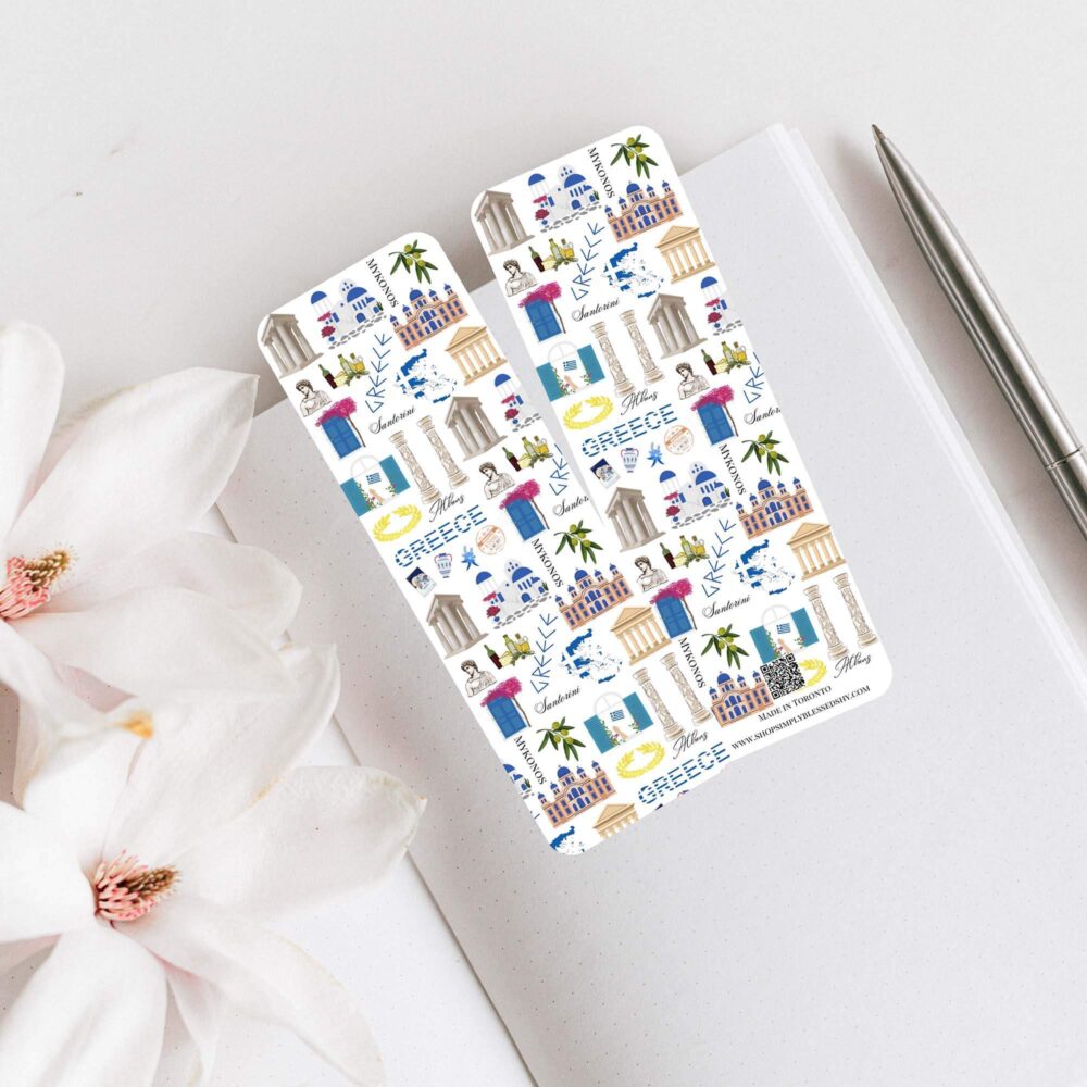 Greece Graphic bookmark