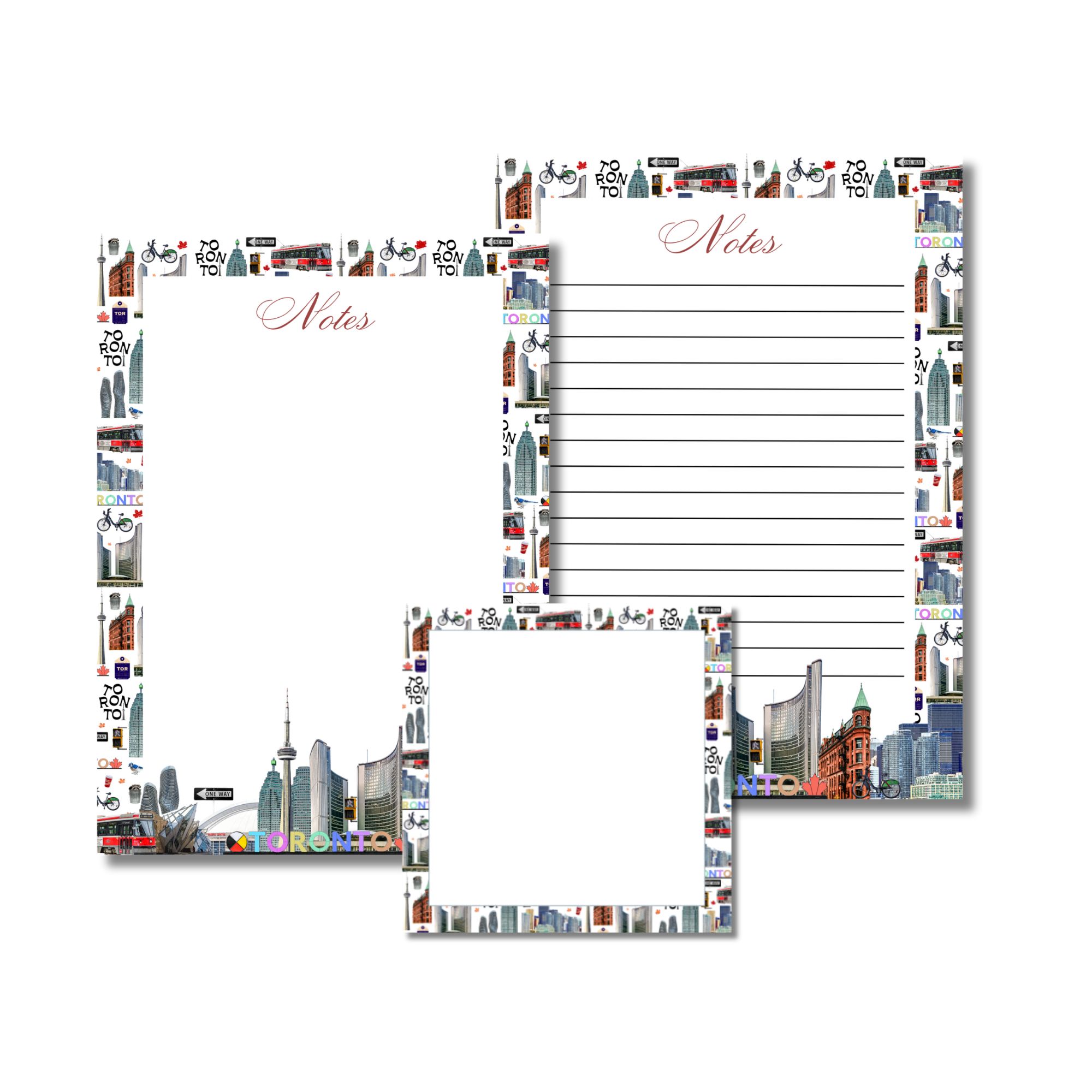 Toronto Notepad set Toronto Notepads