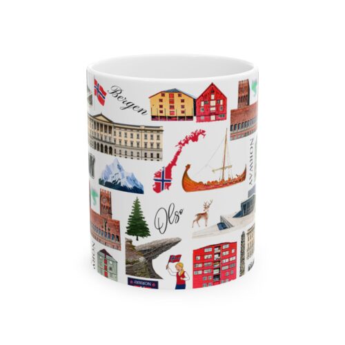 Norway Pattern coffee mug