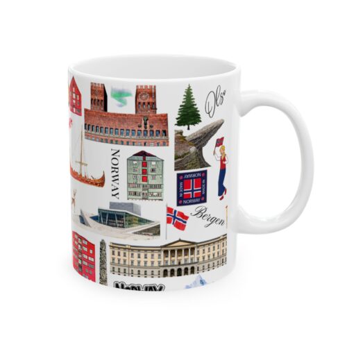Norway Pattern coffee mug
