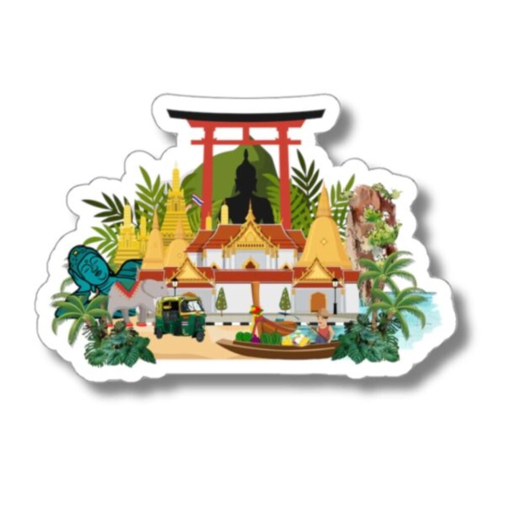 Thailand Landmark Sticker