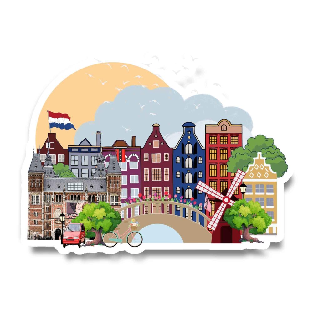 Amsterdam Amsterdam Landmark Sticker